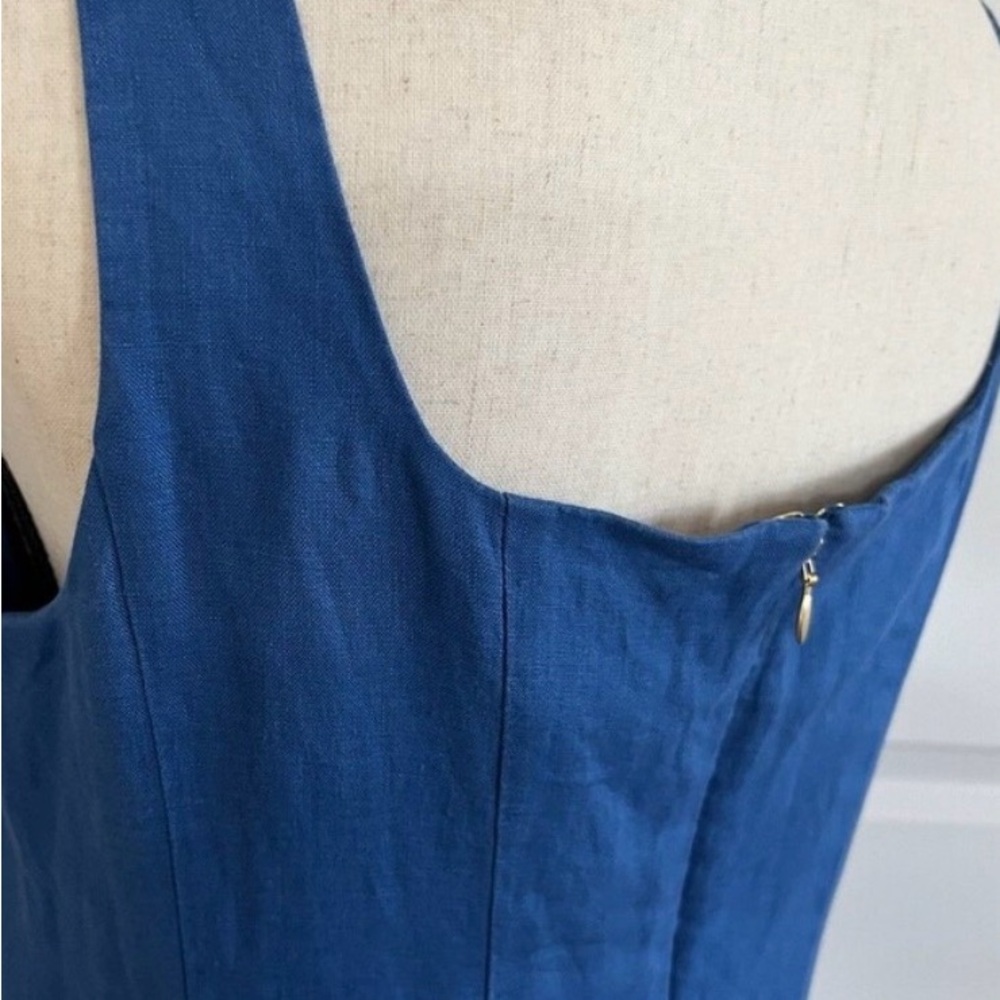 💕EUC Lilly Pulitzer Vibrant Calina Blue Midi Dress - Picture 3 of 9